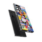 classic collage aesthetic back phone cover | glass case for samsung galaxy s23 ultra