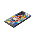 classic collage aesthetic back phone cover | glass case for samsung galaxy s23 ultra