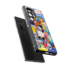 classic collage aesthetic back phone cover | glass case for samsung galaxy s25 ultra