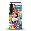 classic collage aesthetic back phone cover | glass case for samsung galaxy s24 plus
