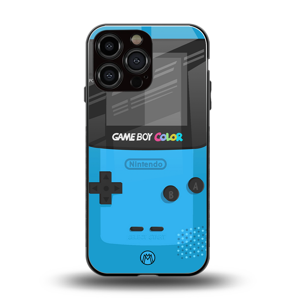 classic color gameboy back phone cover | glass case for iphone 14 pro max