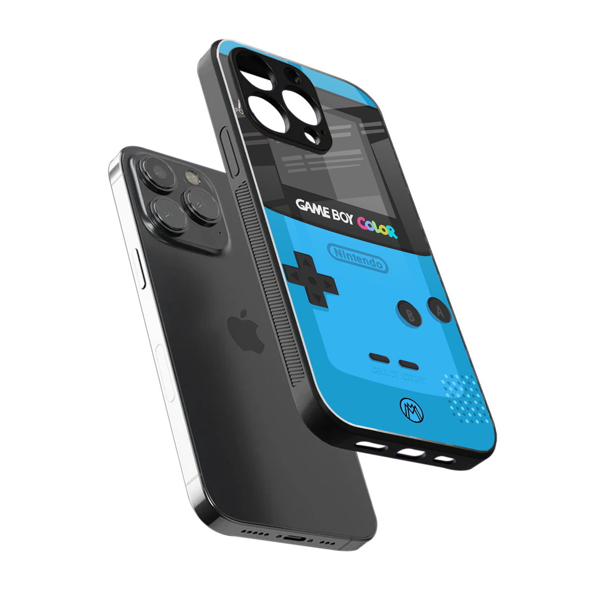 classic color gameboy back phone cover | glass case for iphone 15 pro max