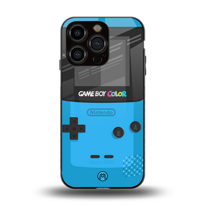 classic color gameboy back phone cover | glass case for iphone 15 pro