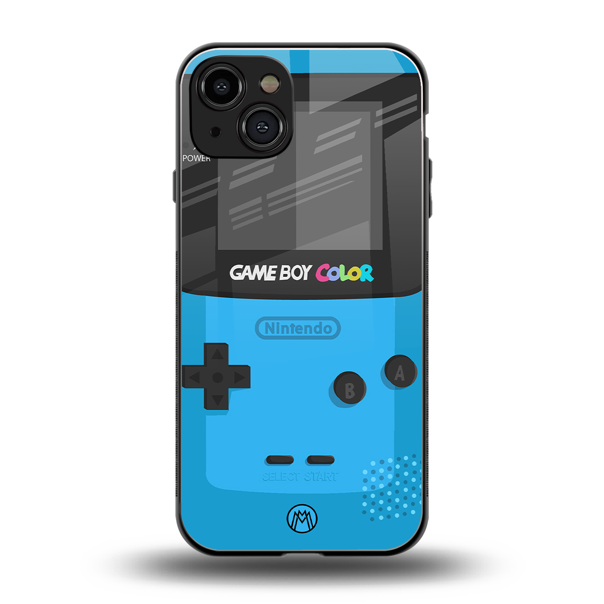 classic color gameboy back phone cover | glass case for iphone 15