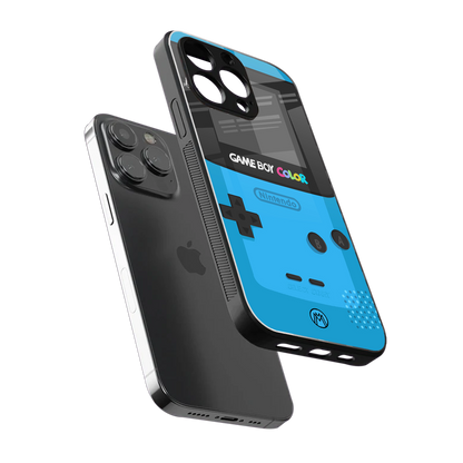 classic color gameboy back phone cover | glass case for iphone 15 pro