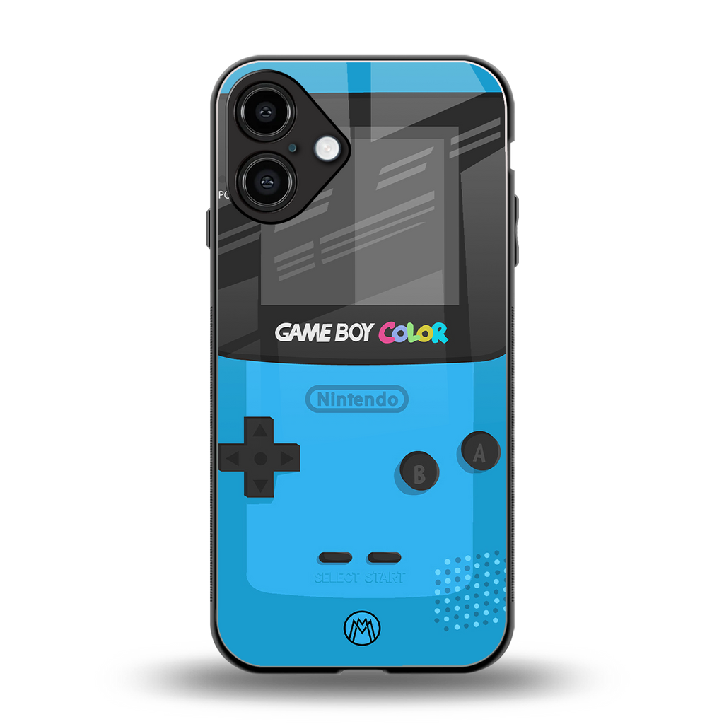 classic color gameboy back phone cover | glass case for iphone 16 plus