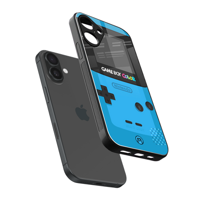 classic color gameboy back phone cover | glass case for iphone 16 plus