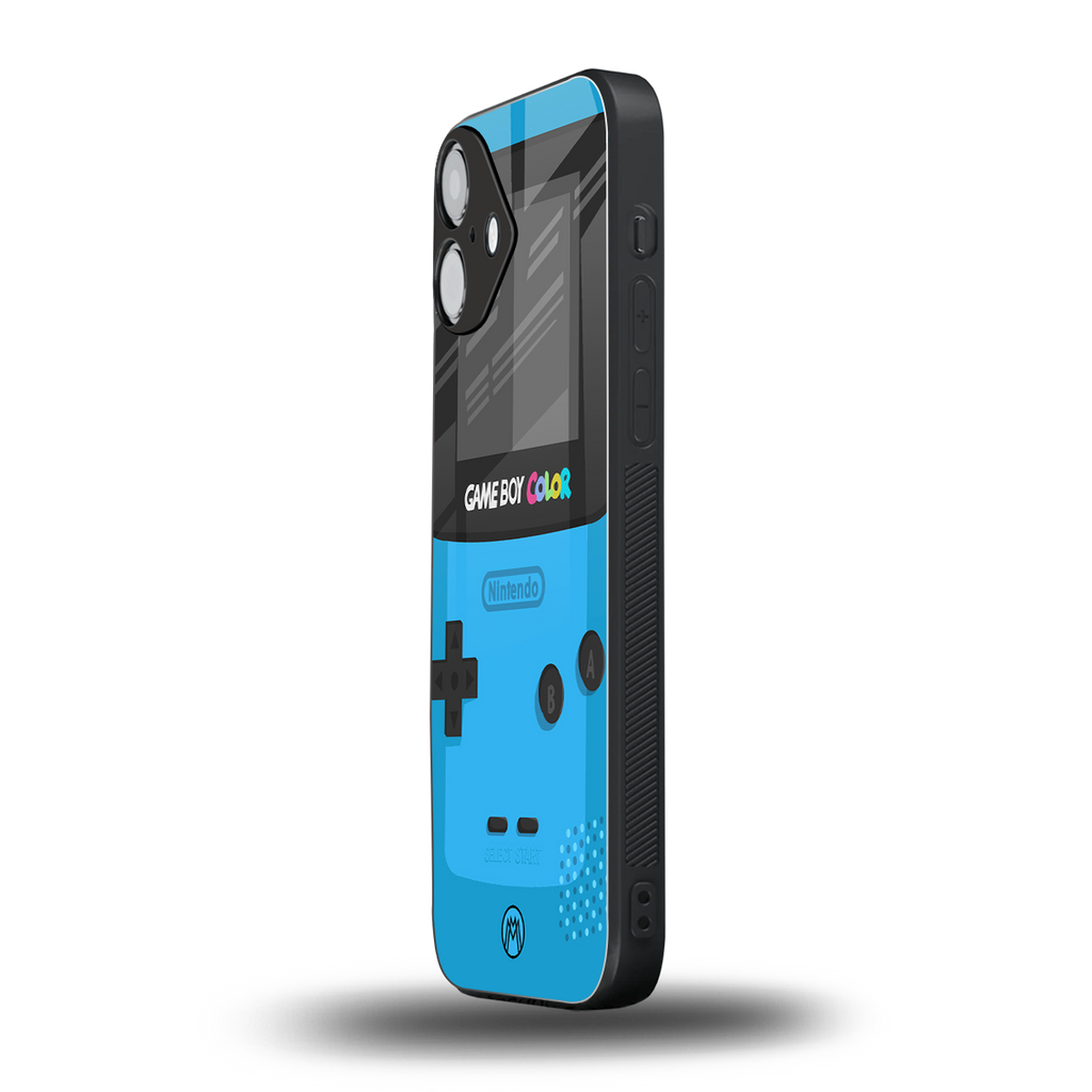 classic color gameboy back phone cover | glass case for iphone 16 plus