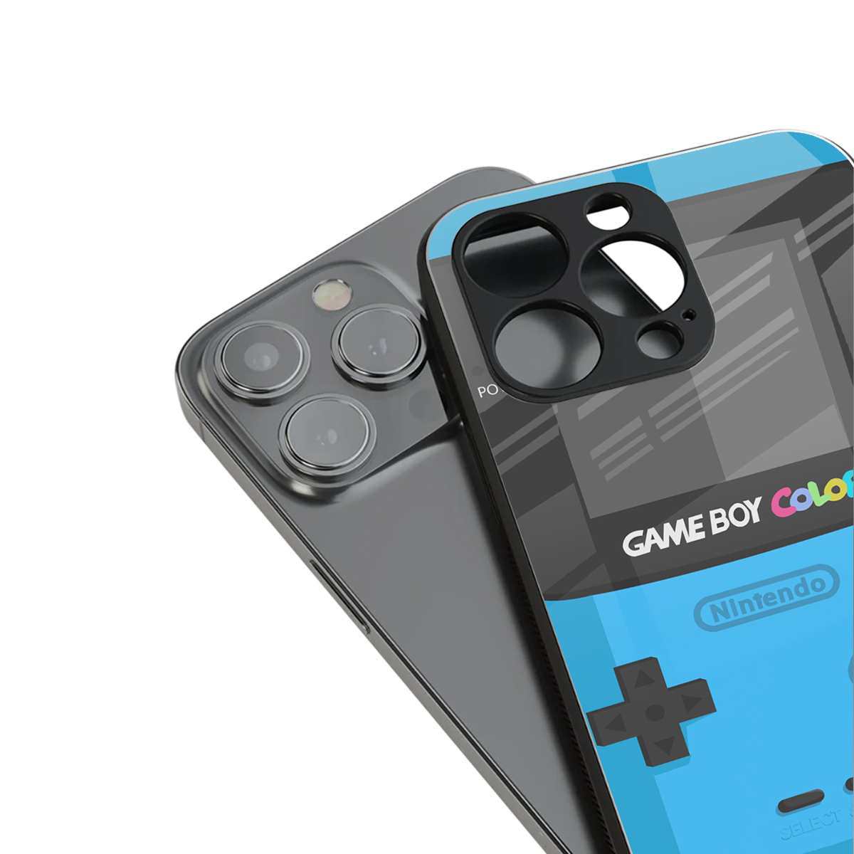 classic color gameboy back phone cover | glass case for iphone 13 pro max
