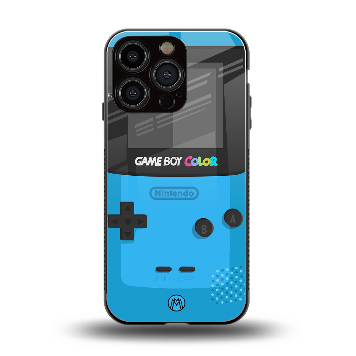 classic color gameboy back phone cover | glass case for iphone 16 pro