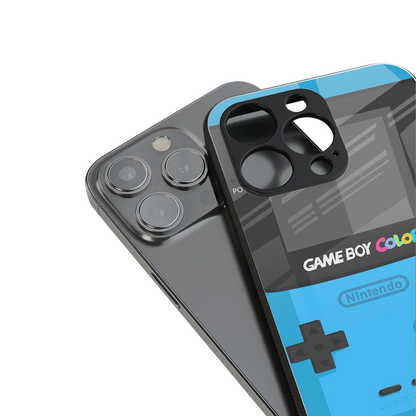 classic color gameboy back phone cover | glass case for iphone 14 pro max