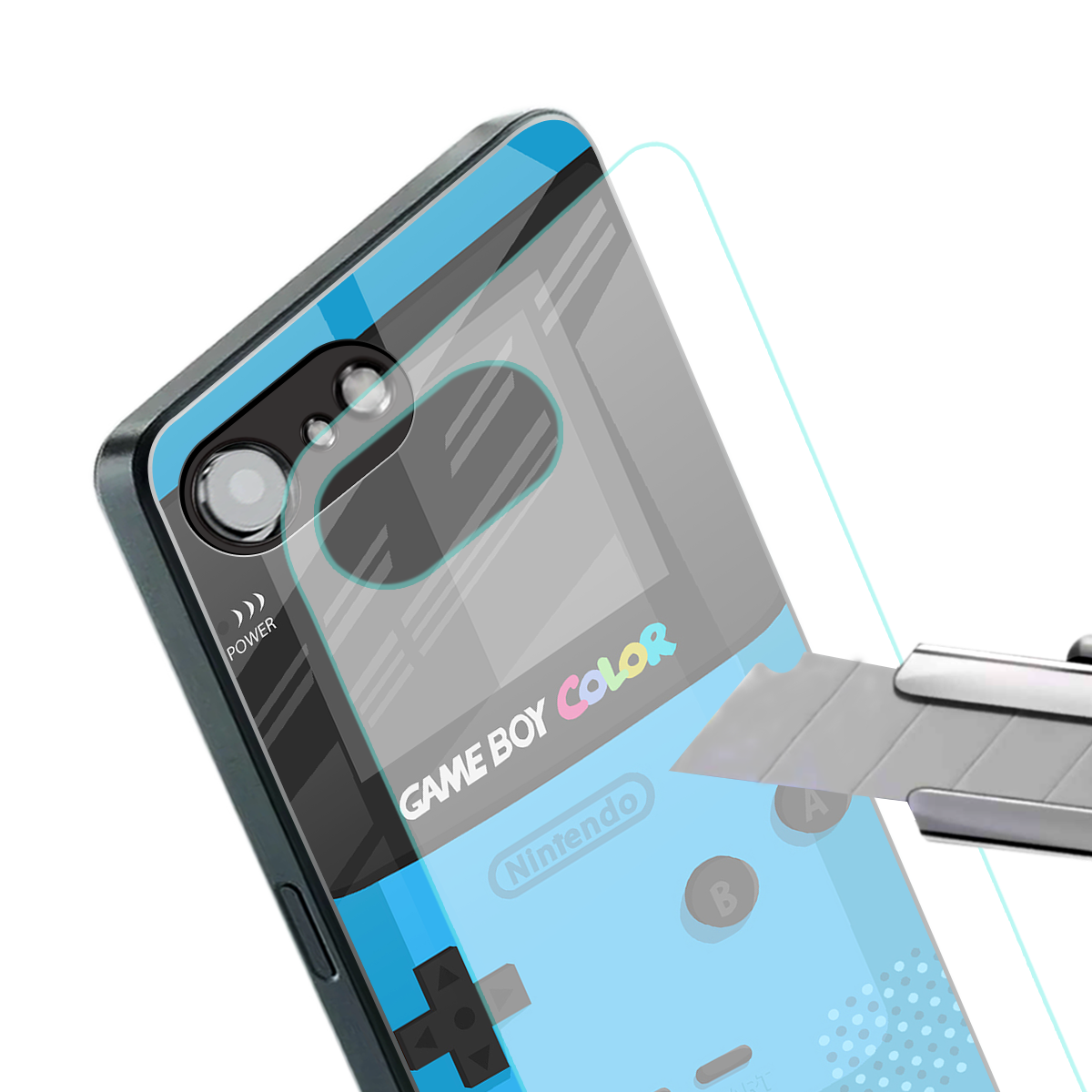 classic color gameboy back phone cover | glass case for iphone 16e