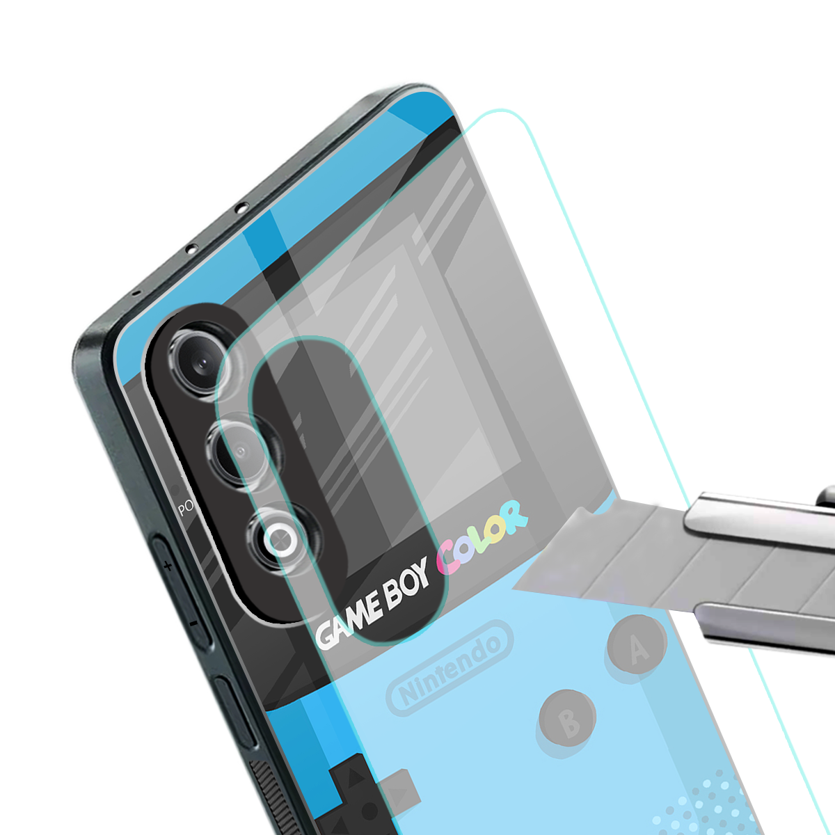classic color gameboy back phone cover | glass case for oneplus nord ce 4