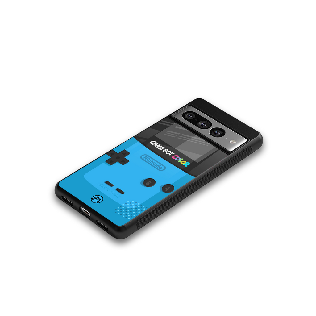 classic color gameboy back phone cover | glass case for google pixel 7 pro