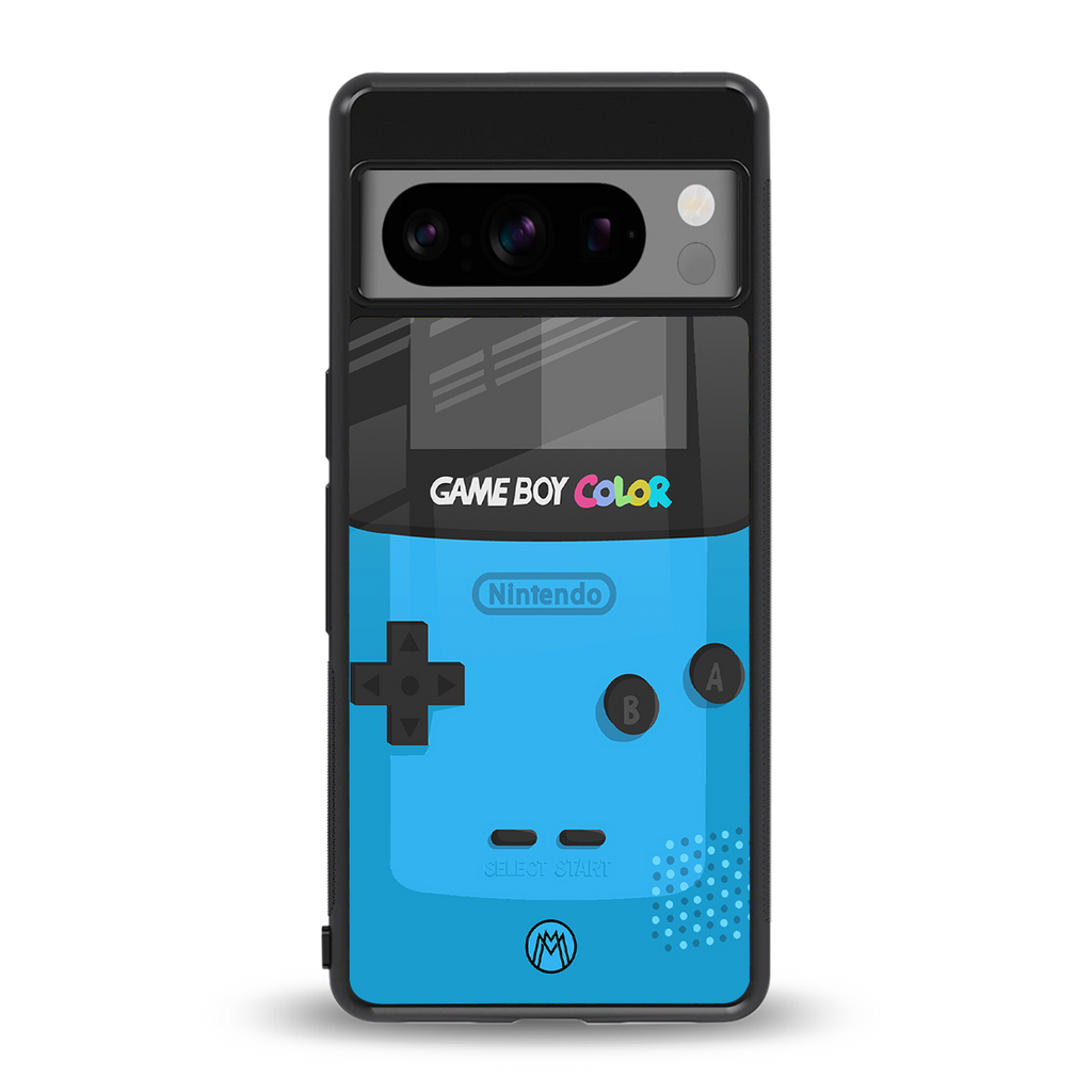 classic color gameboy back phone cover | glass case for google pixel 8 pro