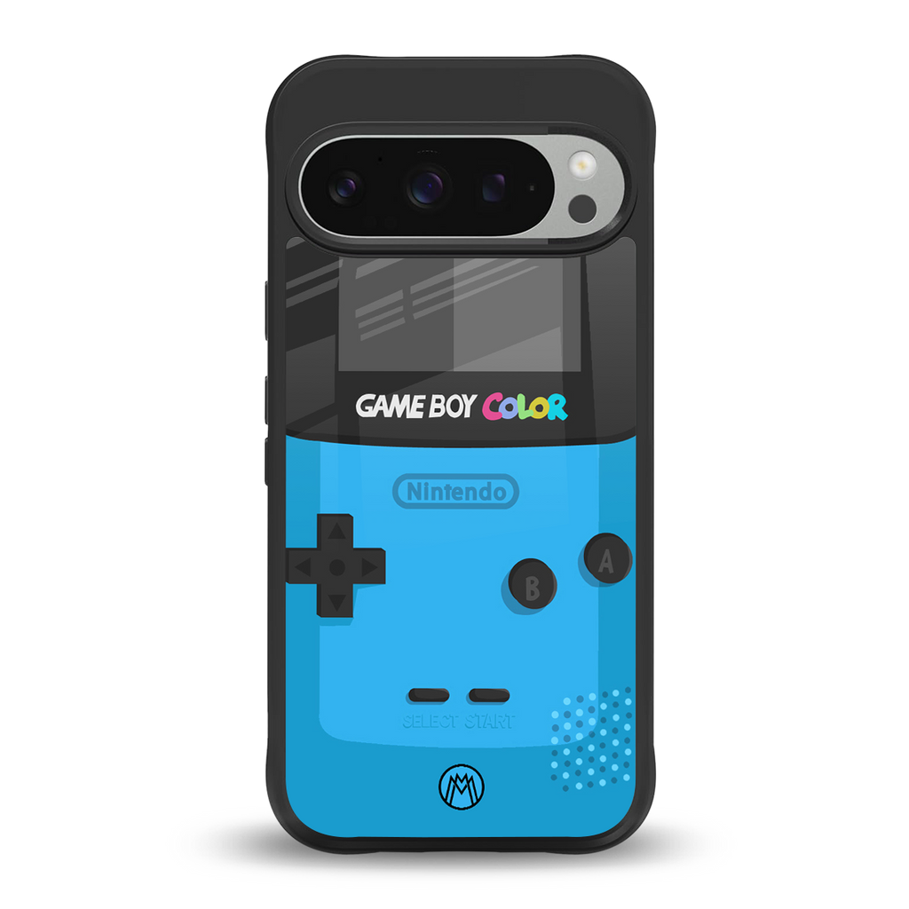 classic color gameboy back phone cover | glass case for google pixel 9 pro