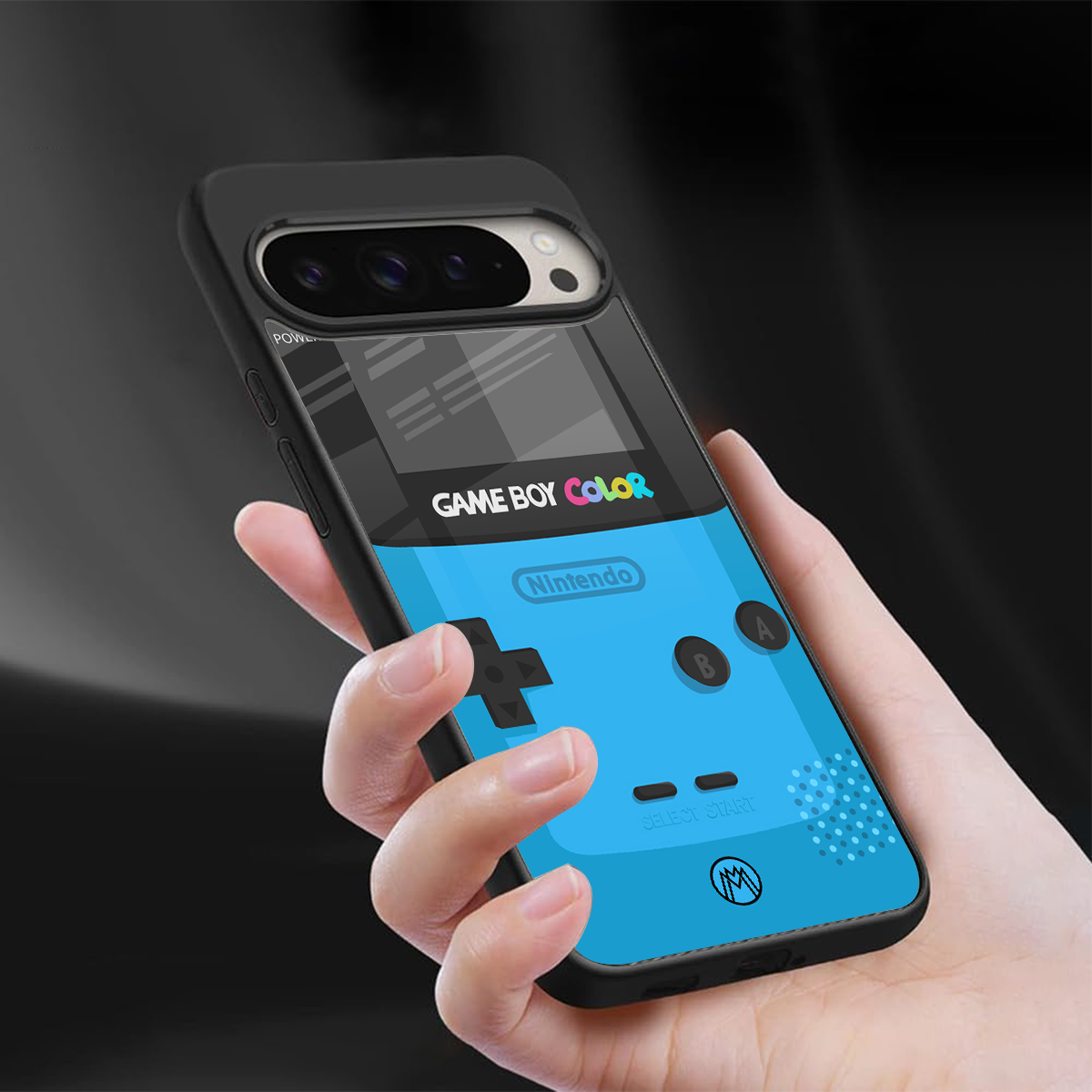 classic color gameboy back phone cover | glass case for google pixel 9 pro xl