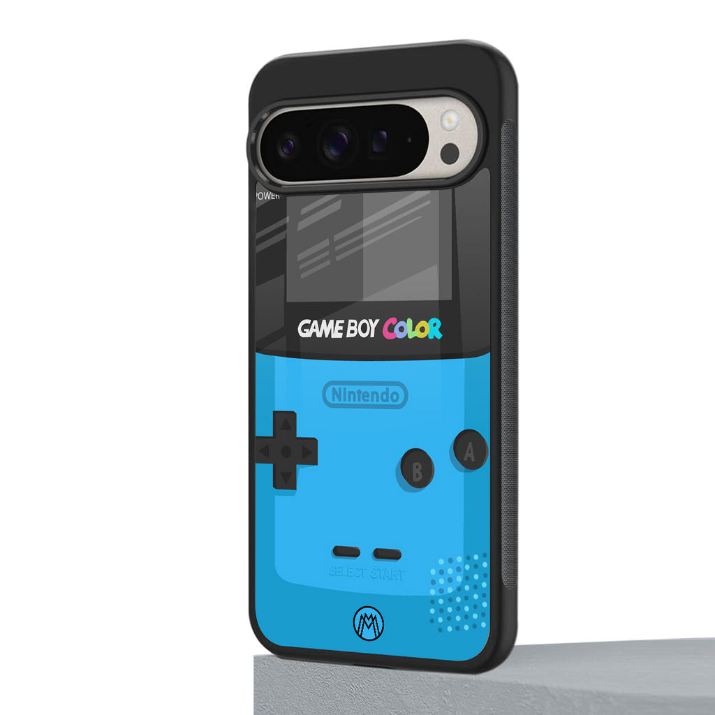classic color gameboy back phone cover | glass case for google pixel 9 pro