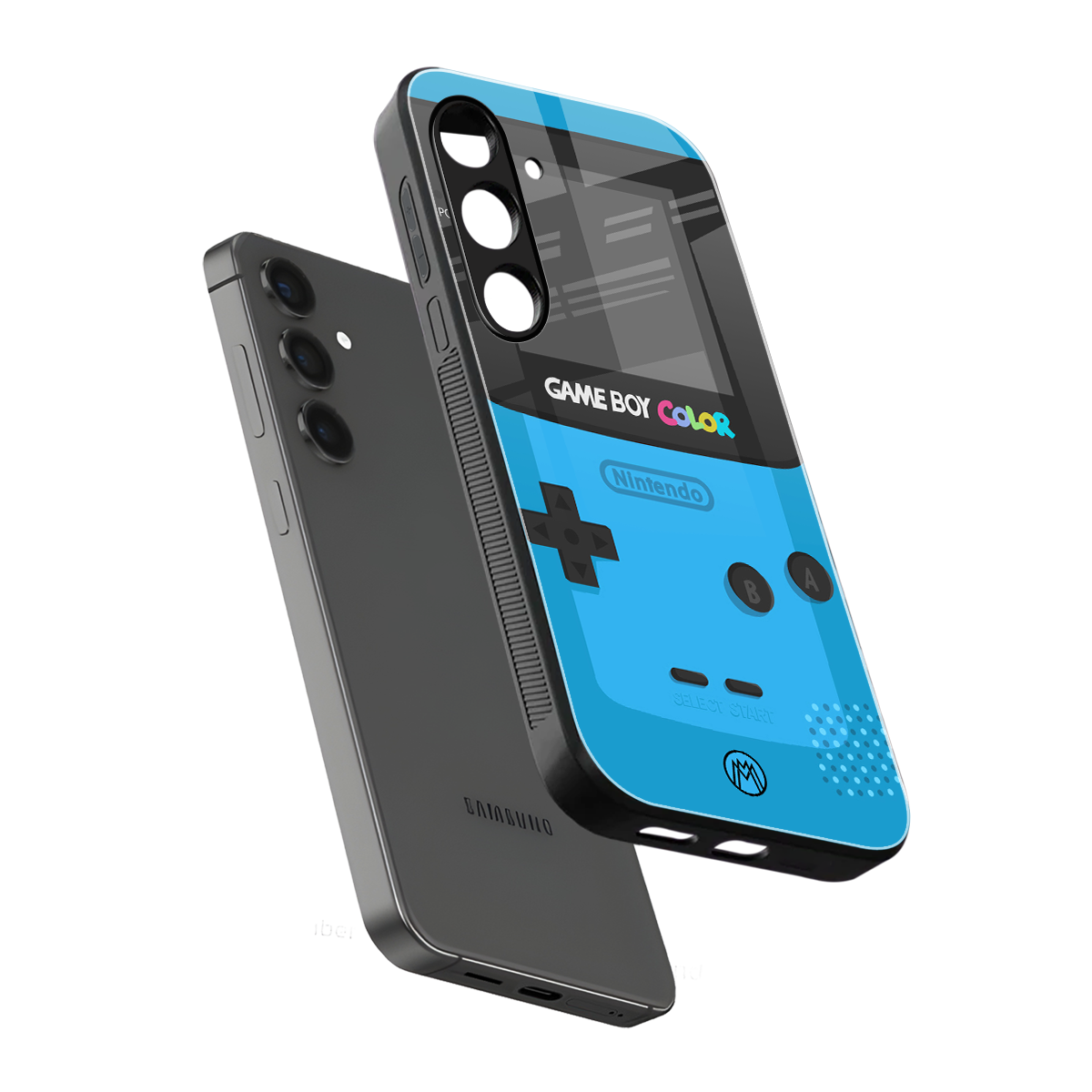 classic color gameboy back phone cover | glass case for samsung galaxy s24 plus