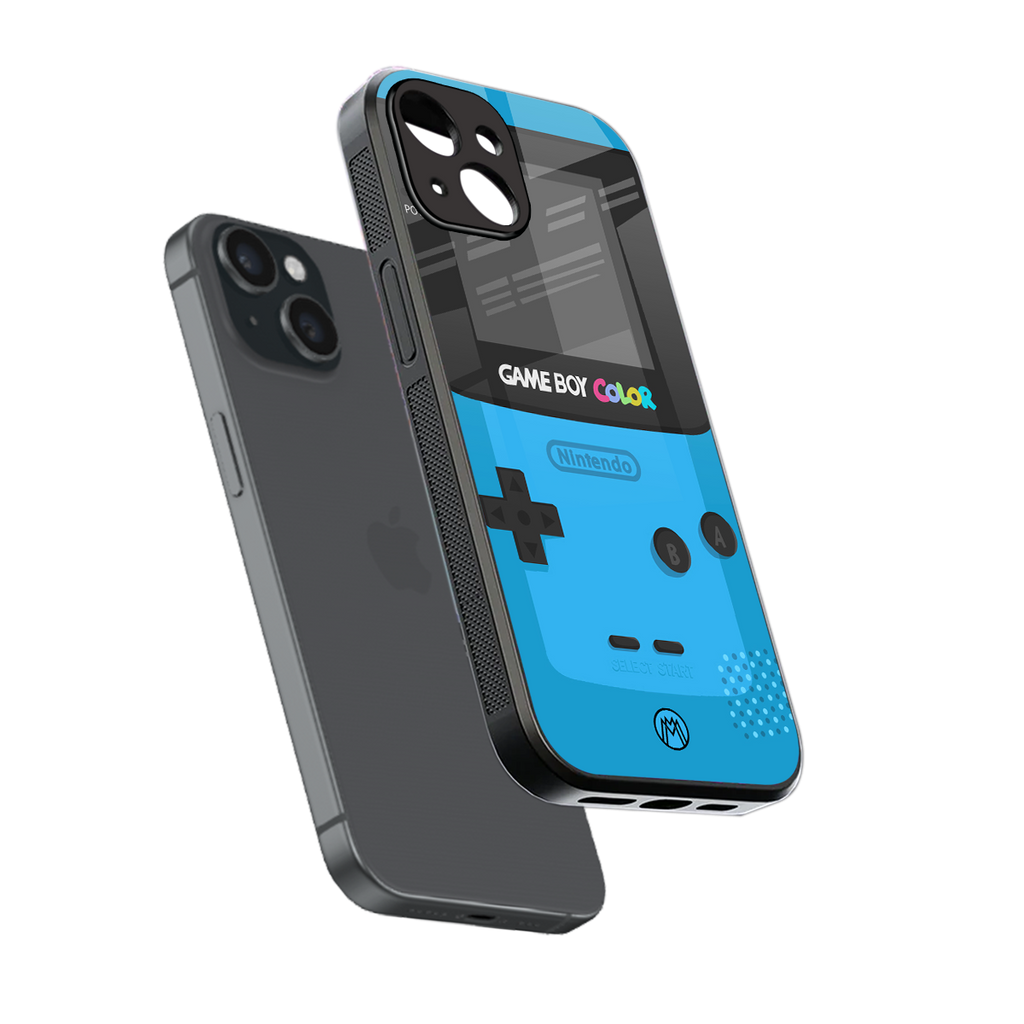 classic color gameboy back phone cover | glass case for iphone 15