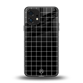 classic grid dark edition back phone cover | glass case for nothing phone 1
