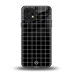 classic grid dark edition back phone cover | glass case for nothing phone 1