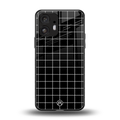 classic grid dark edition back phone cover | glass case for nothing phone 2