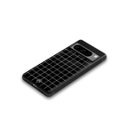 classic grid dark edition back phone cover | glass case for google pixel 8 pro