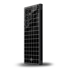 classic grid dark edition back phone cover | glass case for samsung galaxy s23 ultra