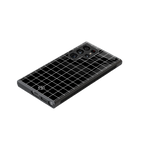 classic grid dark edition back phone cover | glass case for samsung galaxy s23 ultra
