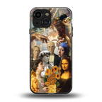 classic icons back phone cover | glass case for iphone 13 mini