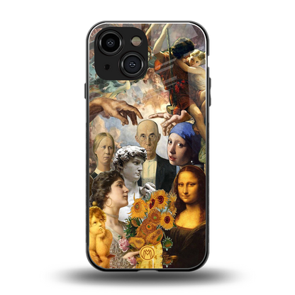 classic icons back phone cover | glass case for iphone 13 mini
