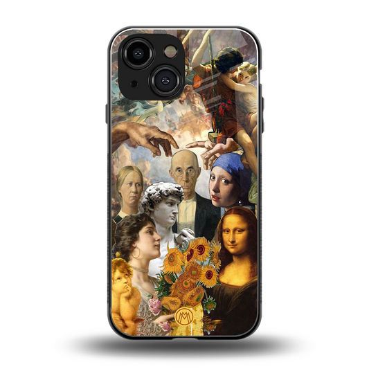 classic icons back phone cover | glass case for iphone 13 mini