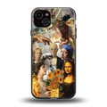 classic icons back phone cover | glass case for iphone 14 plus