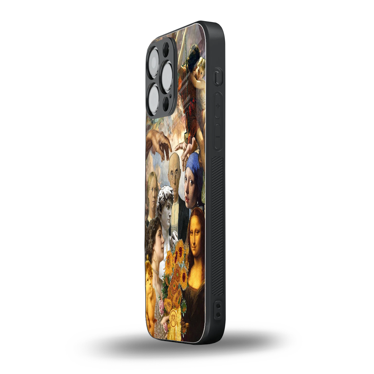 classic icons back phone cover | glass case for iphone 15 pro max