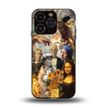classic icons back phone cover | glass case for iphone 15 pro