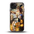classic icons back phone cover | glass case for iphone 15