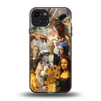 classic icons back phone cover | glass case for iphone 14
