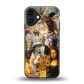 classic icons back phone cover | glass case for iphone 16 plus
