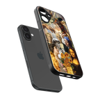 classic icons back phone cover | glass case for iphone 16 plus