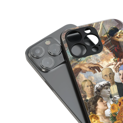 classic icons back phone cover | glass case for iphone 13 pro max