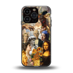 classic icons back phone cover | glass case for iphone 16 pro