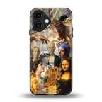 classic icons back phone cover | glass case for iphone 16