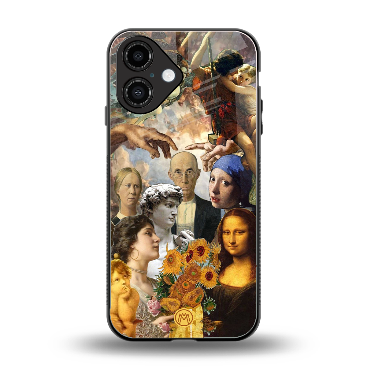 classic icons back phone cover | glass case for iphone 16