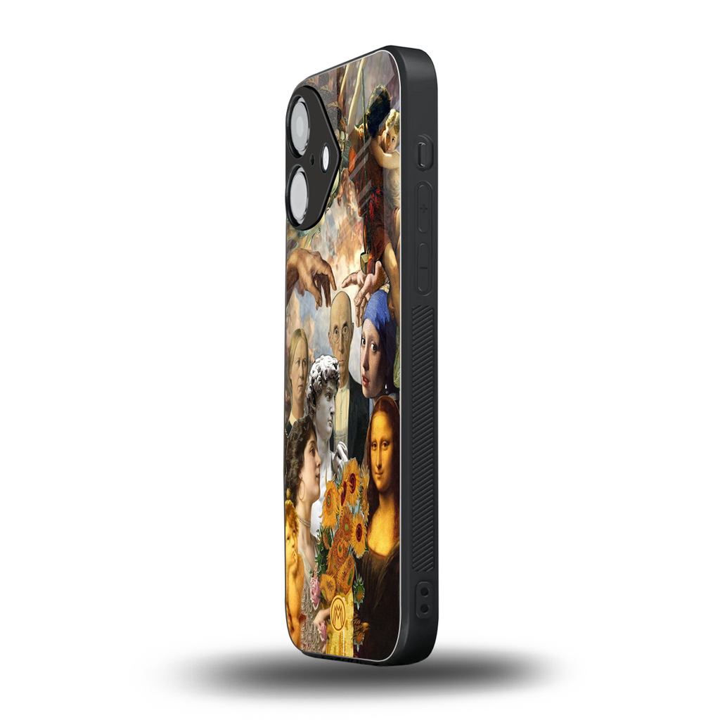 classic icons back phone cover | glass case for iphone 16