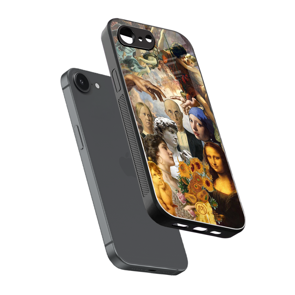 classic icons back phone cover | glass case for iphone 16e