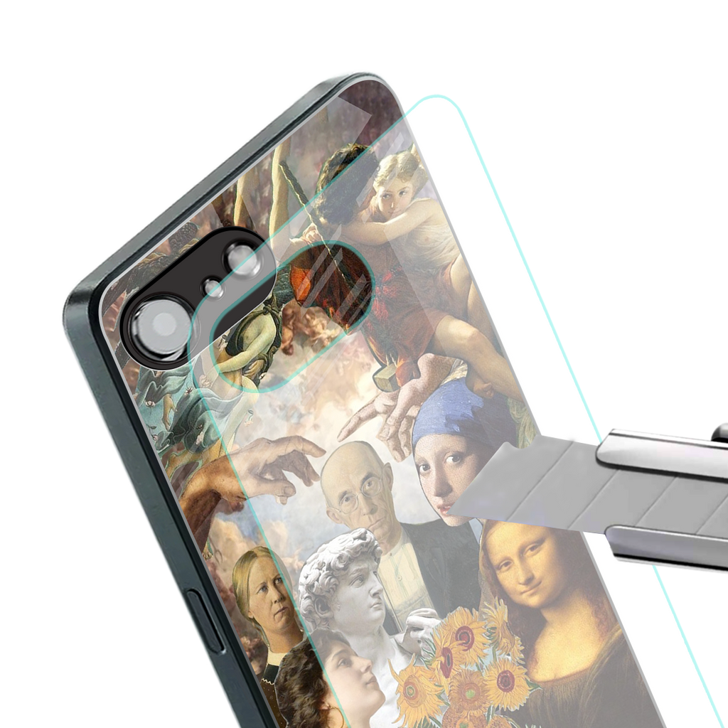 classic icons back phone cover | glass case for iphone 16e