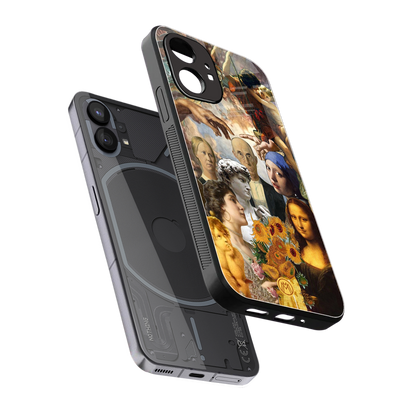classic icons back phone cover | glass case for nothing phone 1