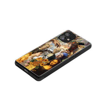 classic icons back phone cover | glass case for nothing phone 1