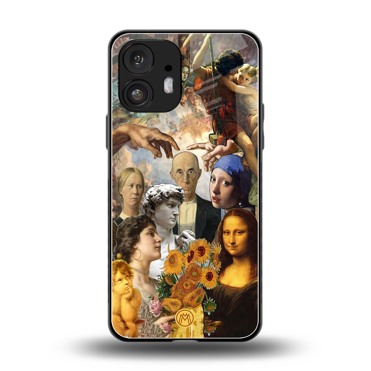 classic icons back phone cover | glass case for nothing phone 2